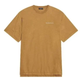 Logo-T-Shirt, mittlere Passform «Beige» 612966TLVB39504