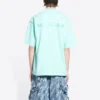 Logo-T-Shirt, mittlere Passform «Mint Tint» 612966TLVB93062