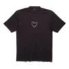 Lovey T-Shirt, weite Passform «Schwarz» 641675TQVV89034