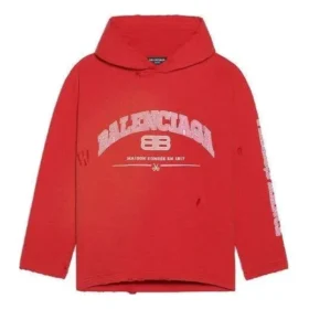 Maison Balenciaga Cropped-Hoodie «Cardi Red» 670946-TLVJ3-6441
