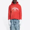 Maison Balenciaga Cropped-Hoodie «Cardi Red» 670946-TLVJ3-6441