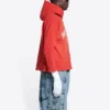 Maison Balenciaga Cropped-Hoodie «Cardi Red» 670946-TLVJ3-6441