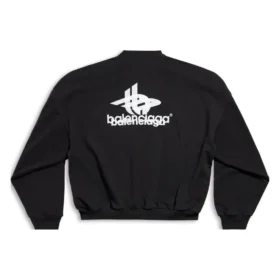 Mehrlagiges, rundes Sport-Sweatshirt «Black White» 767860TPVF31070