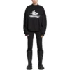 Mehrlagiges, rundes Sport-Sweatshirt «Black White» 767860TPVF31070