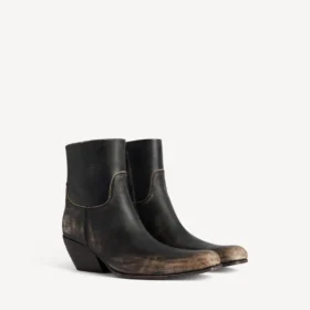 Memphis-Stiefeletten für Damen in Schwarz/Beige