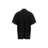 Mesh-T-Shirt mit Rundhalsausschnitt, Oversize «Schwarz» 694576TMVD41000