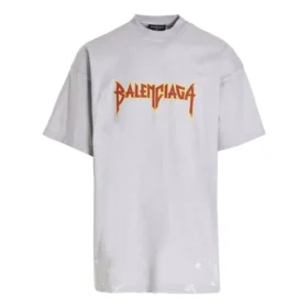 Metallica Kurzarm-T-Shirt Oversize-Passform «White Orange» 694576TMV880901