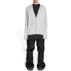 Mini-Cardigan mit Allover-Logo «Hellgrau-Weiss» 699822T32331461