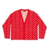 Mini-Cardigan mit Allover-Logo «Red White» 699822T32336090