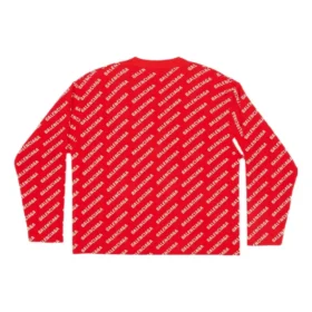 Mini-Cardigan mit Allover-Logo «Red White» 699822T32336090