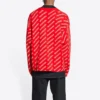 Mini-Cardigan mit Allover-Logo «Red White» 699822T32336090