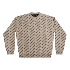 Mini-Pullover mit Allover-Logo «Beige» 736247T32339977