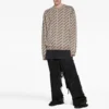 Mini-Pullover mit Allover-Logo «Beige» 736247T32339977