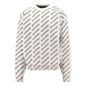 Mini-Pullover mit Allover-Logo «White Black» 736247T32339054