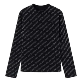 Mini-Pullover mit Allover-Muster «Schwarz» 730402TNVQ91073