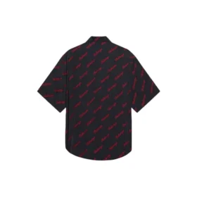 Minimal Kurzarm-Shirt «Black Red» 658841TKO521076