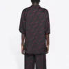 Minimal Kurzarm-Shirt «Black Red» 658841TKO521076
