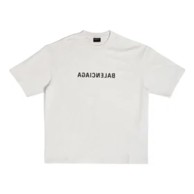 Mirror Balenciaga T-Shirt, mittlere Passform «Beige» 612966TNVV89784