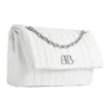 Monaco Medium Kettenhandtasche, gesteppt «Off White» 7659452AASE9106
