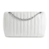 Monaco Medium Kettenhandtasche, gesteppt «Off White» 7659452AASE9106