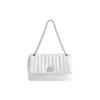 Monaco Medium Kettenhandtasche, gesteppt «Off White» 7659452AASE9106