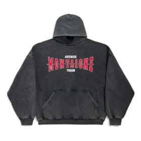 Montaigne Hoodies Large Fit «Black Faded» 803265TRVN21048