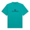 Mosaik-Logo BB Alphabet, lockere Passform, Distressed-Look, Kurzarm, Unisex, Blau 651795TKVF53660
