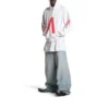 Music Archive Series Connected Zip-Up-Hoodie in mittlerer Passform «Light Grey Red» 744457TQVA61561
