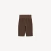 Nahtlose Techwear-Veloshorts für Damen in Mokka