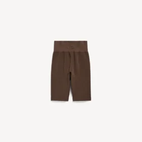 Nahtlose Techwear-Veloshorts für Damen in Mokka