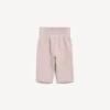 Nahtlose Techwear-Veloshorts für Damen in Nude