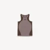 Nahtloses Techwear-Tanktop für Damen in Taupe/Mokka