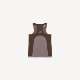 Nahtloses Techwear-Tanktop für Damen in Taupe/Mokka