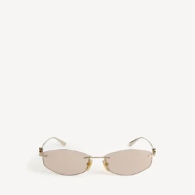 Nano-D-Frame-Sonnenbrille für Damen in Hellgold