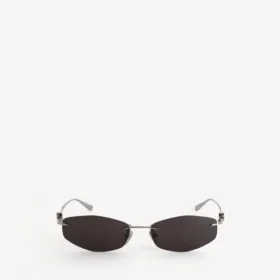 Nano-D-Frame-Sonnenbrille für Damen in Silber