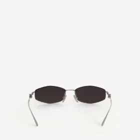 Nano-D-Frame-Sonnenbrille für Damen in Silber