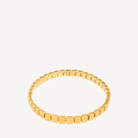 Nano-Mini-Link-Choker für Damen in glänzendem Gold