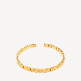 Nano-Mini-Link-Choker für Damen in glänzendem Gold