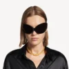 Nano-Mini-Link-Choker für Damen in glänzendem Gold