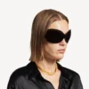 Nano-Mini-Link-Choker für Damen in glänzendem Gold