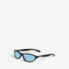 Neo Runde Sonnenbrille in Schwarz