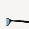 Neo Runde Sonnenbrille in Schwarz