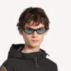 Neo Runde Sonnenbrille in Schwarz
