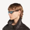Neo Runde Sonnenbrille in Schwarz