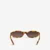 Neo-Sonnenbrille in runder Form mit gesprenkeltem Havanna-Muster Neo-Sonnenbrille in runder Form mit gesprenkeltem Havanna-Muster