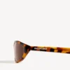 Neo-Sonnenbrille in runder Form mit gesprenkeltem Havanna-Muster Neo-Sonnenbrille in runder Form mit gesprenkeltem Havanna-Muster