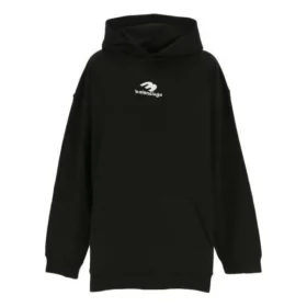 Neuer Logo-Popover-Hoodie «Black White» 570811TNVH21070