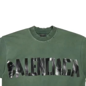 Neues Tape Type T-Shirt im mittleren Fit «Dark Green» 739784TQVQ83004