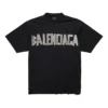 Neues Tape Type T-Shirt im mittleren Fit «Schwarz» 739784TQVQ81073
