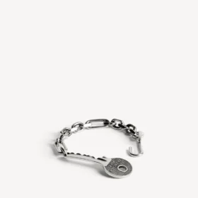 Neverlost-Armband für Herren in Antiksilber